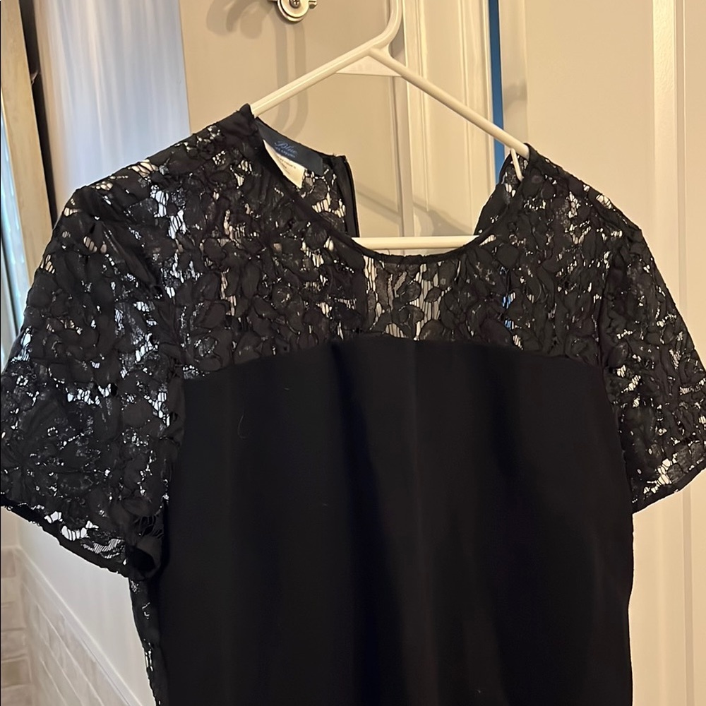 Blue Les Copains Black Lace Dress